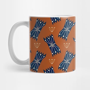 Doodle abstract shape vintage color Mug